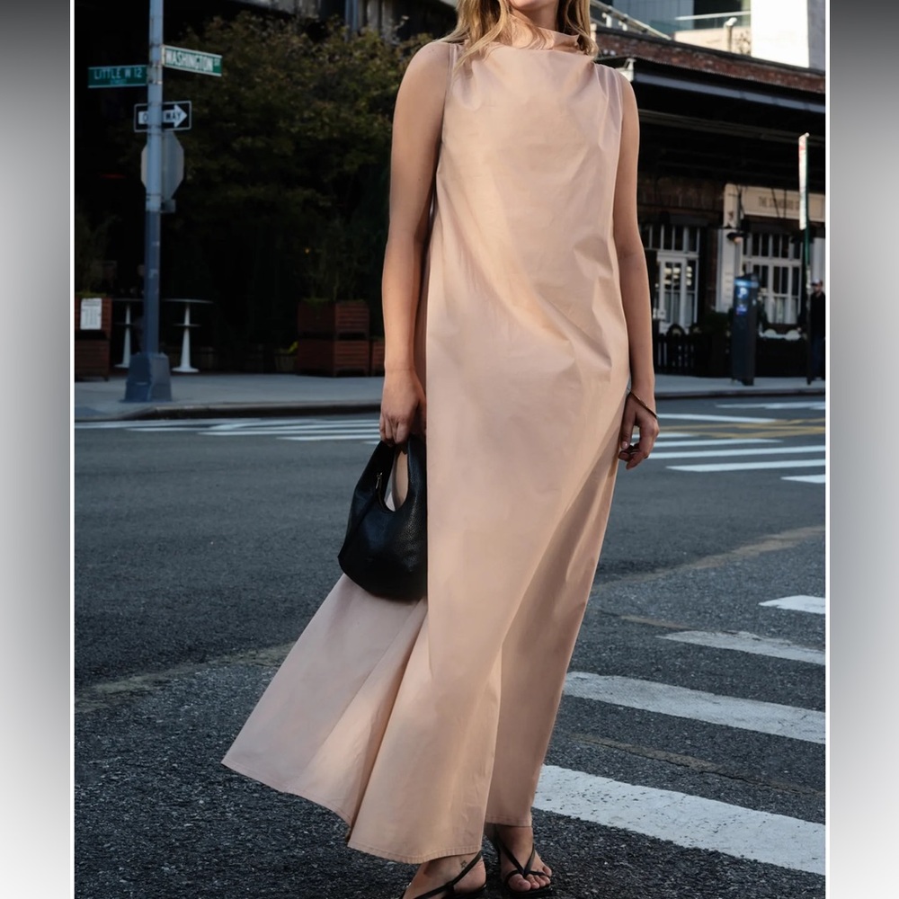 Marcella NYC Beige Minna Sleeveless Dress. XL. NWT.
